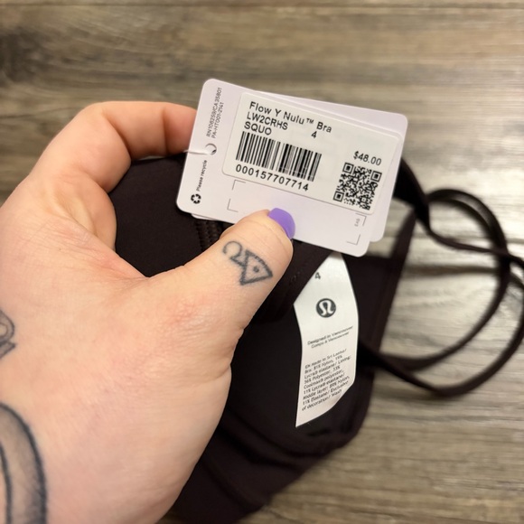 NWT Lululemon Flow Y Bra *Nulu A-C Cup (Sequoia) Size 4 - Picture 2 of 6
